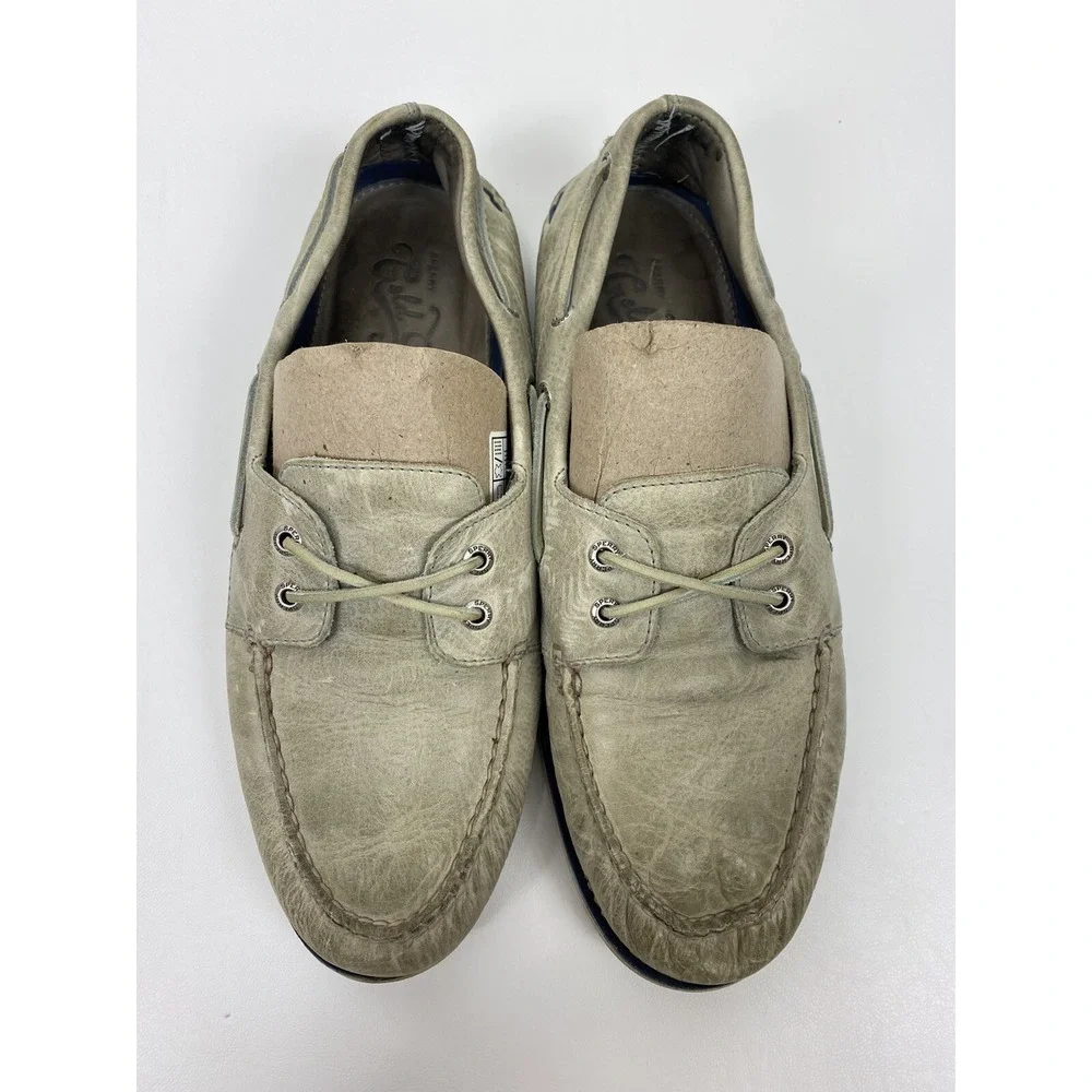 Sperry Men's Gold Cup Grey Leather Welt Boat Shoes Size: 11.5 M‎